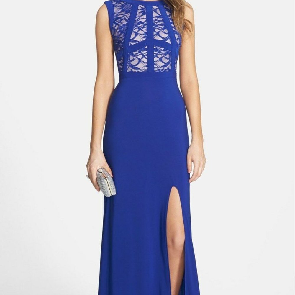 Morgan & Co. Lace Bodice Gown
